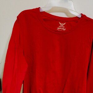 Long sleeve red t-shirt